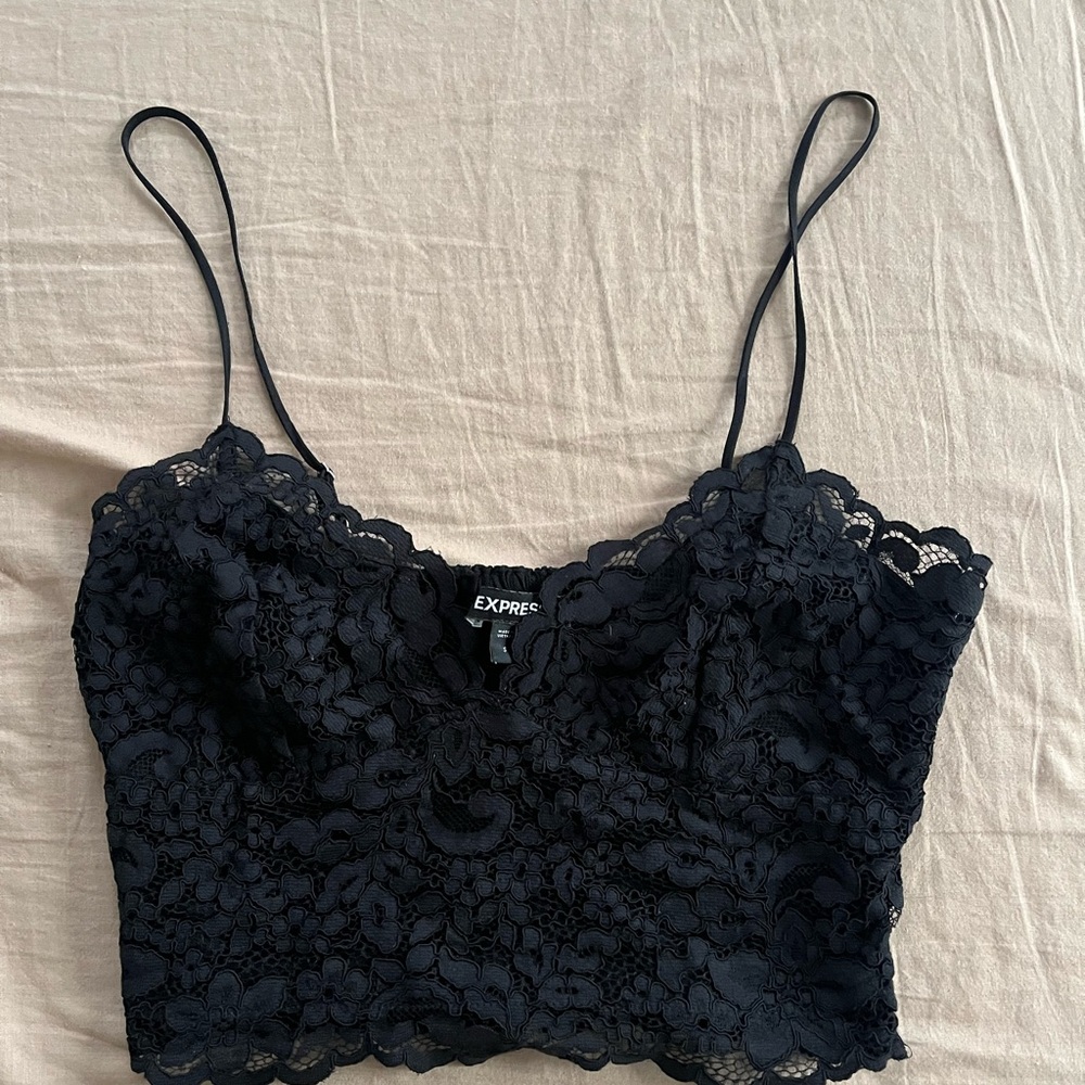 Express lace crop top